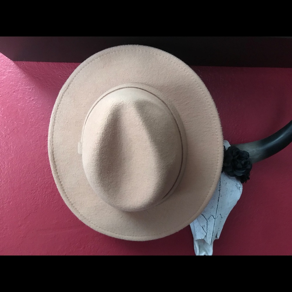 Firm brim fedora style hat